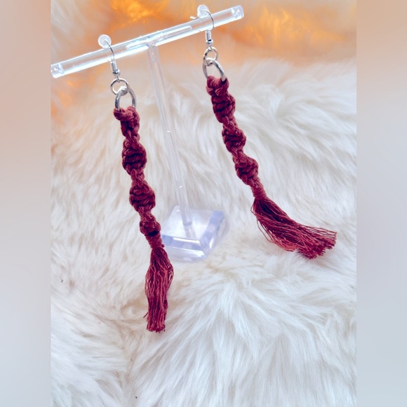 NEW »-»FaNcY MoDeRn MaCrAmE EaRrInGS«HaNdCrAfTeD »ClAsSiC bOhO sTyLe« ALL CöLöRs - Picture 1 of 16